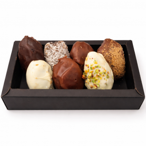 coffret dattes enrobées au chocolat